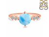 Larimar & White Topaz Ring LAR-RDR-3191.