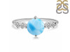 Larimar & White Topaz Ring LAR-RDR-3191.