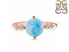 Larimar & White Topaz Ring LAR-RDR-3192.