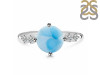 Larimar & White Topaz Ring LAR-RDR-3192.