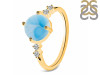 Larimar & White Topaz Ring LAR-RDR-3192.