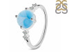 Larimar & White Topaz Ring LAR-RDR-3192.