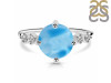 Larimar & White Topaz Ring LAR-RDR-3193.