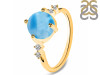 Larimar & White Topaz Ring LAR-RDR-3193.