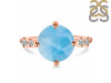 Larimar & White Topaz Ring LAR-RDR-3194.