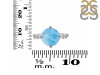 Larimar & White Topaz Ring LAR-RDR-3194.