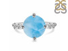 Larimar & White Topaz Ring LAR-RDR-3194.