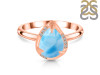 Larimar & White Topaz Ring LAR-RDR-3236.