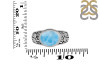 Larimar & White Topaz Ring LAR-RDR-329.