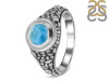 Larimar & White Topaz Ring LAR-RDR-338.