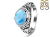 Larimar & White Topaz Ring LAR-RDR-339.