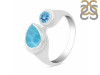 Larimar & Blue Topaz Ring LAR-RDR-47.