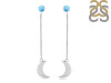 Larimar Chain & Crescent Moon Earring LAR-RE-1.