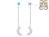 Larimar Chain & Crescent Moon Earring LAR-RE-1.