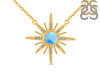 Larimar & White Topaz Necklace LAR-RN-18.