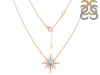 Larimar & White Topaz Necklace LAR-RN-18.