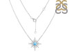 Larimar & White Topaz Necklace LAR-RN-18.