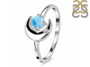 Larimar & White Topaz Ring LAR-RR-140.