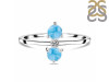 Larimar & White Topaz Ring LAR-RR-20.