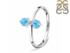 Larimar & White Topaz Ring LAR-RR-20.