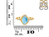 Larimar & White Topaz Ring LAR-RR-359.