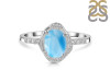 Larimar & White Topaz Ring LAR-RR-359.