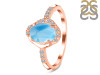 Larimar & White Topaz Ring LAR-RR-359.