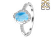 Larimar & White Topaz Ring LAR-RR-359.