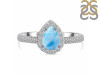 Larimar & White Topaz Ring LAR-RR-40.