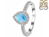 Larimar & White Topaz Ring LAR-RR-40.