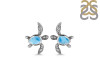 Larimar Turtle Stud Earring LAR-RUE-3.