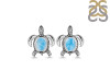 Larimar Turtle Stud Earring LAR-RUE-4.