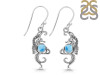 Larimar Sea Horse Earring LAR-RUE-11.