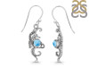 Larimar Sea Horse Earring LAR-RUE-11.