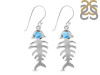 Larimar Fish Bone Earring LAR-RUE-17.