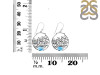 Larimar Sea Horse & Fish Earring LAR-RUE-41.