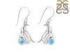 Larimar & White Topaz Penguin Earring LAR-RUE-44.