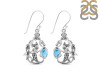 Larimar & Blur Topaz Mermaid & Turtle Earring LAR-RUE-67.