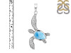 Larimar Turtle Pendant LAR-RUP-3.