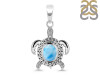 Larimar Turtle Pendant LAR-RUP-4.