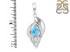 Larimar Shell Pendant LAR-RUP-7.