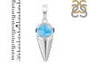 Larimar Shell Pendant LAR-RUP-8.