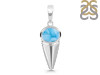 Larimar Shell Pendant LAR-RUP-8.