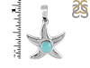 Larimar Star Fish Pendant LAR-RUP-1.