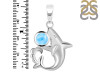 Larimar Shark Pendant LAR-RUP-12.