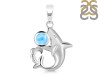 Larimar Shark Pendant LAR-RUP-12.