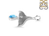 Larimar Whale Tail Pendant LAR-RUP-22.