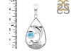 Larimar Dolphin & Waves Pendant LAR-RUP-26.