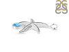 Larimar & White Topaz Star Fish Pendant LAR-RUP-31.