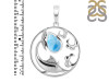 Larimar Waves & Sail Fish Pendant LAR-RUP-32.